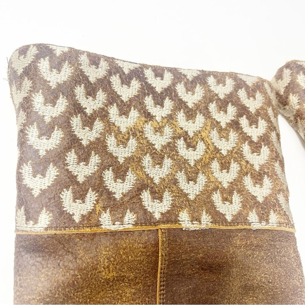 Old Gringo Rosa Pajaros Brown Suede Eagle Boots - Picture 6 of 13